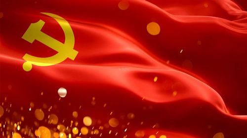 旗帜辉煌党旗_1920x1080_高清视频素材下载(编号:)