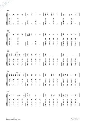 i know places-taylor swift双手简谱预览4