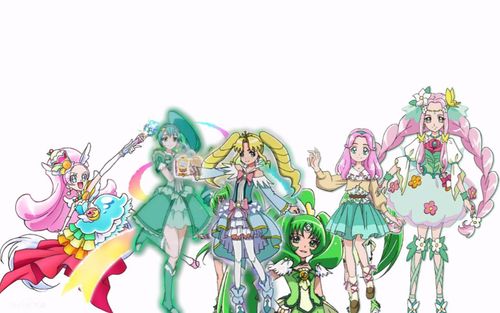 巴啦啦小魔仙vs光之美少女绿色系元素变身对比