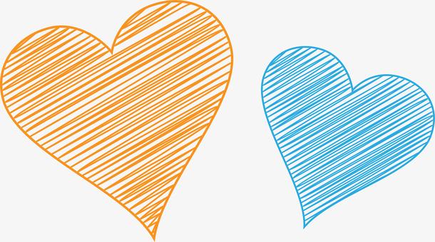 手绘/卡通 卡通元素 > 橙色简约线条爱心  收藏 [声明] 觅元素所有