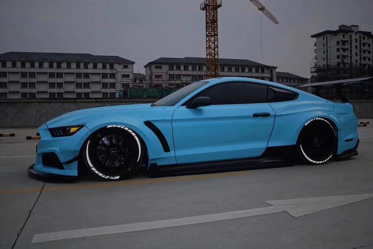 福特野马mustang改装robot机器人二代宽体包围机盖尾翼