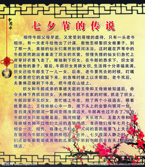 >> 文章内容 >> 七夕的由来与传说有哪些  七夕节的来历?