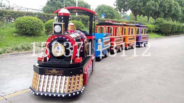 嘉兴复古小火车 公园游乐设备电动小火车 生产厂家 图片