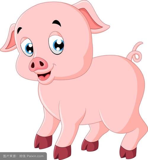动物,仔猪,农业,可爱极了,牲畜,宠物,艺术,插图,粉红色,农场,漫画