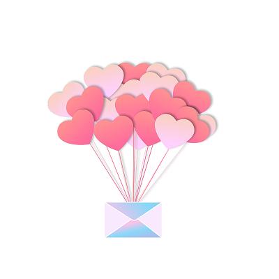 爱心手势双手比爱心素材笔芯情人节免抠素材