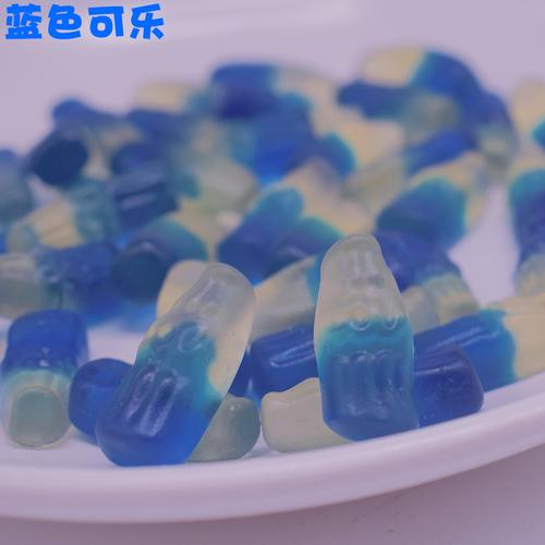 千禧园橡皮糖蓝色雪碧味批果汁软糖橡皮糖酸甜水果味散装5斤/袋