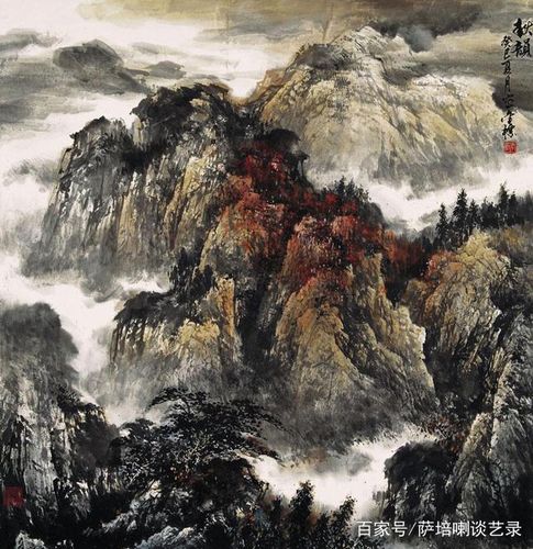 当代山水画名家郭金标国画作品欣赏
