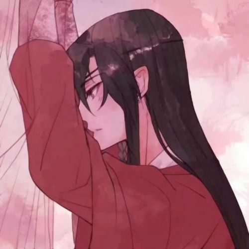 古风结婚情侣头像红衣
