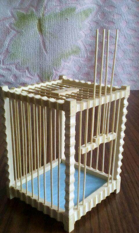 纯手工制作竹鸟笼