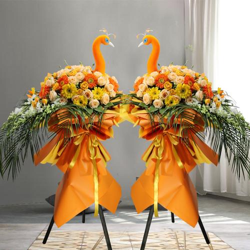 鲜花开业花篮开张商务庆典高端气球同城速递北京上海广州深圳东莞发财