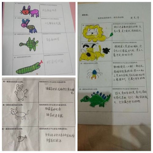 利用调查表:幼儿与爸爸妈妈共同探讨我知道的卵生和胎生的动物.