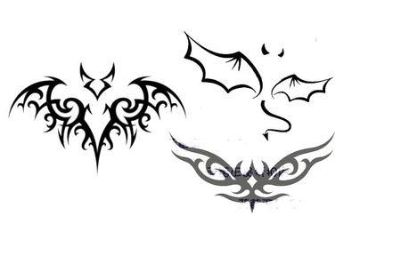 我要纹个蝙蝠在手指上当戒指~求蝙蝠纹身图案