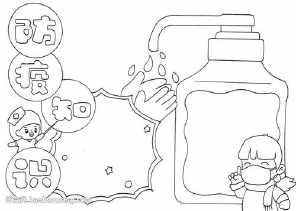 好看又好画的简笔画防疫手抄报 好看手抄报