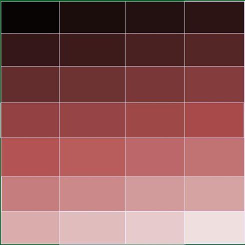 色卡——红色系