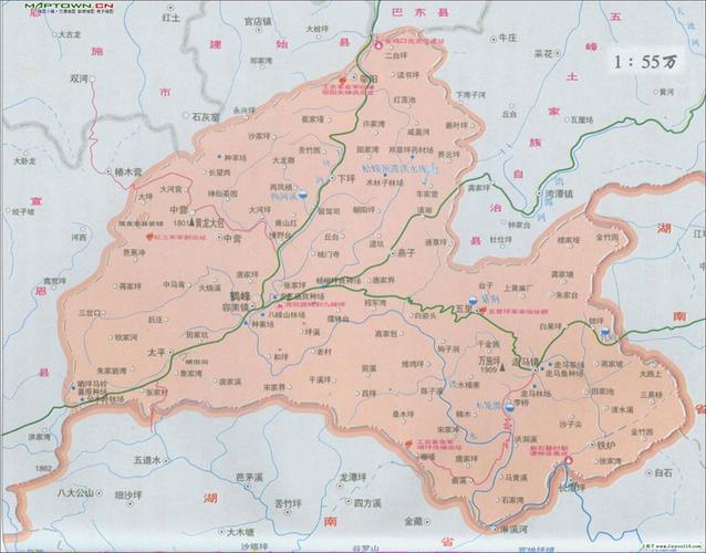 鹤峰县的行政区划