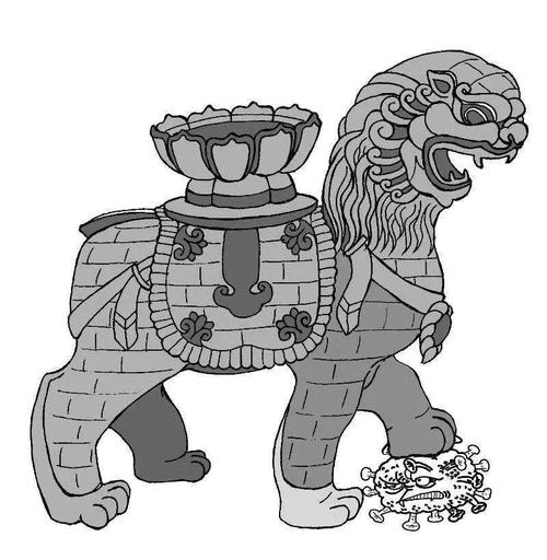 沧州美术老师漫画为枪抗击疫情:沧州铁狮子放大招