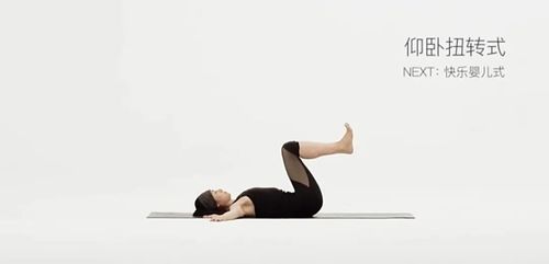 仰卧屈膝扭转