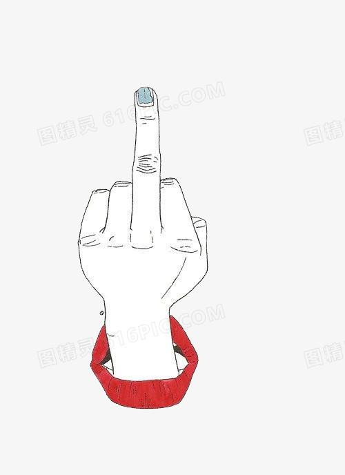 关键词:              手势鄙视中指