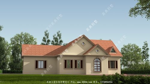 乡村单层小型别墅自建房设计图