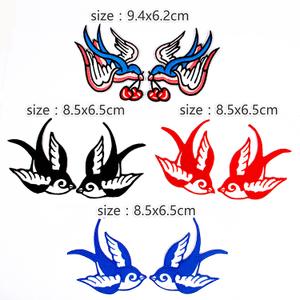 欧美old school燕子布贴纹身刺绣衣服补丁贴t恤diy烫贴缝纫补丁贴