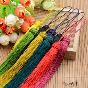 特价12cm菠萝头流苏穗子车挂饰品中国结手工玉线流苏厂家批发