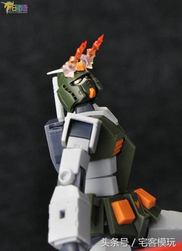 头部火神炮特效件,渐变色喷涂,软胶材质~你值得拥有