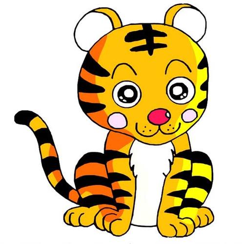 动物简笔画大全 可爱带颜色_可爱动物简笔画大全带颜色_儿童彩色动物