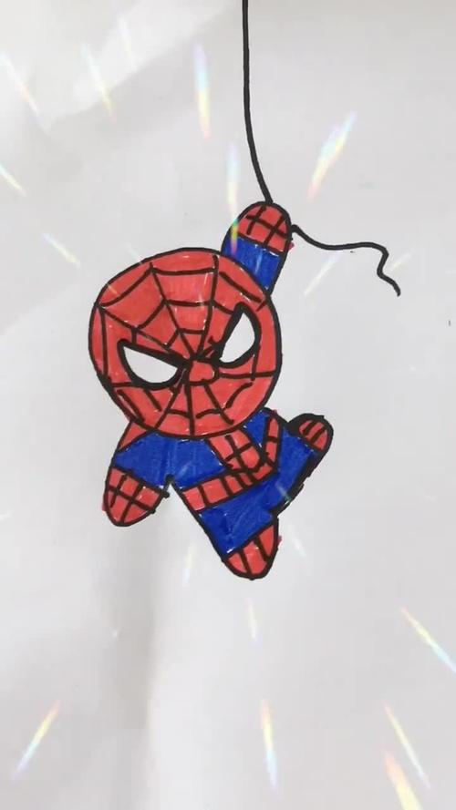 爸爸画的蜘蛛侠vs我画的蜘蛛侠帅呆了