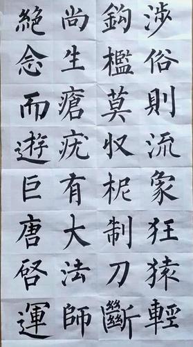 4位书友的柳体书法作品,值得一看!