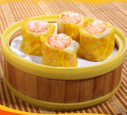 广州酒家烧卖速冻利口福虾仁干蒸烧卖12只装早餐广式