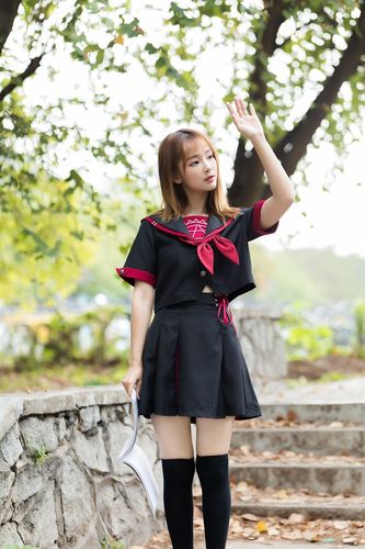 现货清仓魔法阵软妹刺绣短袖jk制服水手服女学生班服学院风套装