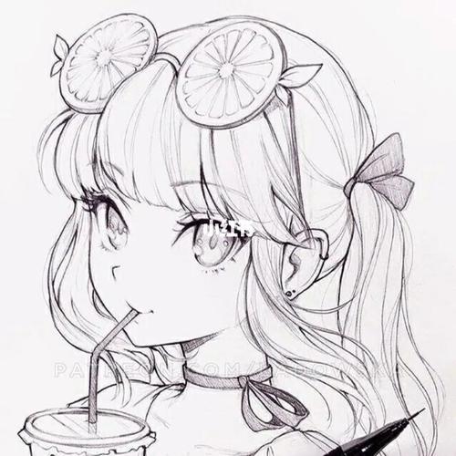 铅笔画手绘|甜酷小女孩(带详细步骤)_手绘_铅笔画_绘画_ipad_画画