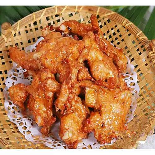 奥尔良连心脆 鸡锁骨鸡胸骨 肉中带骨肯德风味基2.45kg*4袋包邮