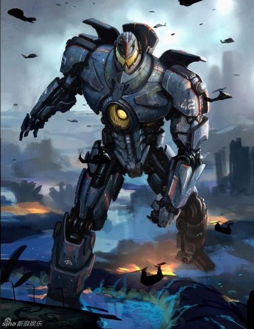环太平洋》曝设计图 怪兽机甲大揭秘 微博