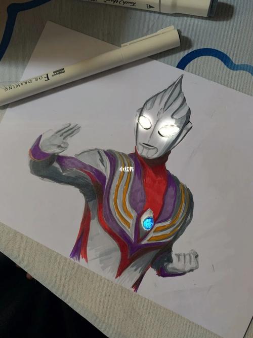 光_手绘_迪迦奥特曼_兴趣爱好_绘画