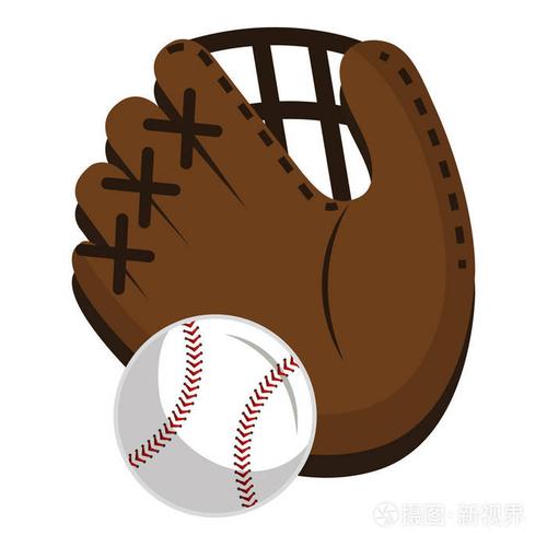 棒球手套和球孤立的图标插画-正版商用图片0effcw-摄图新视界
