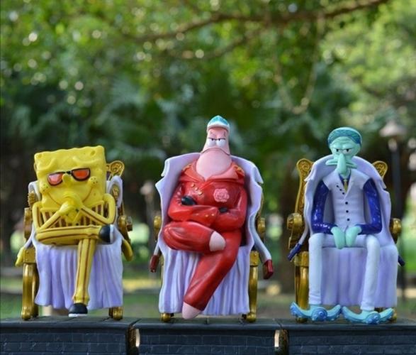 海绵宝宝和海贼王的联动很有趣,除了三大将还有三灾