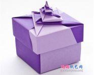 超漂亮的冰淇淋式礼品盒的折法-包装盒手工折纸教程