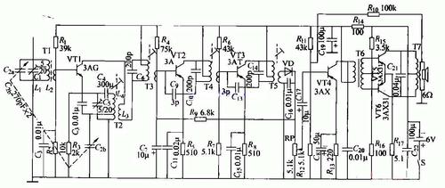 简析六管收音机电路图