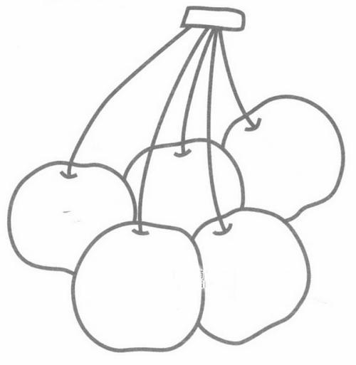 樱桃图片简笔画