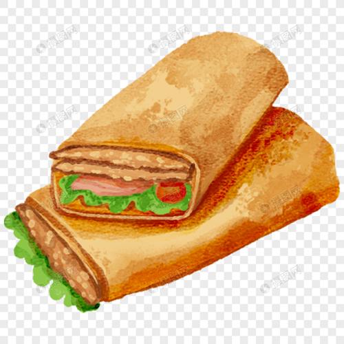 山东煎饼果子鲁菜手绘美食元素素材下载-正版素材401910277-摄图网