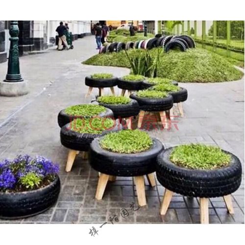 艺术轮胎 轮胎改造 创意轮胎 彩绘轮胎 轮胎花盆废旧轮胎vieruodis