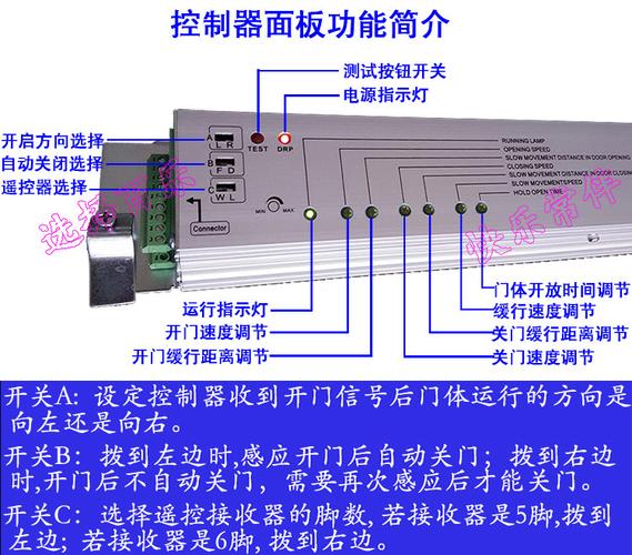 自动门控制器感应门控制主板通用型电动移门电机马达配件门禁控制_不