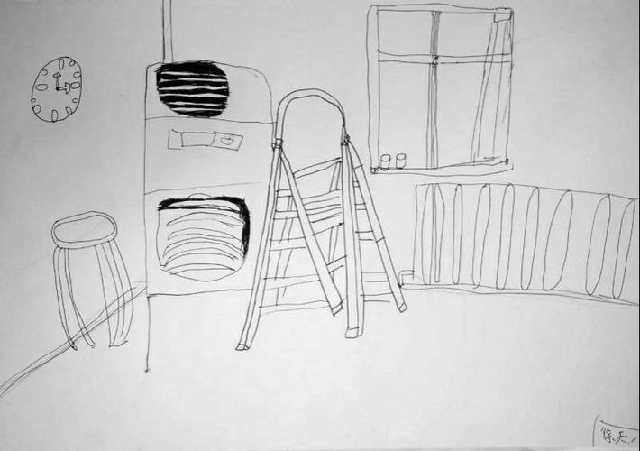 《速写教室一角》