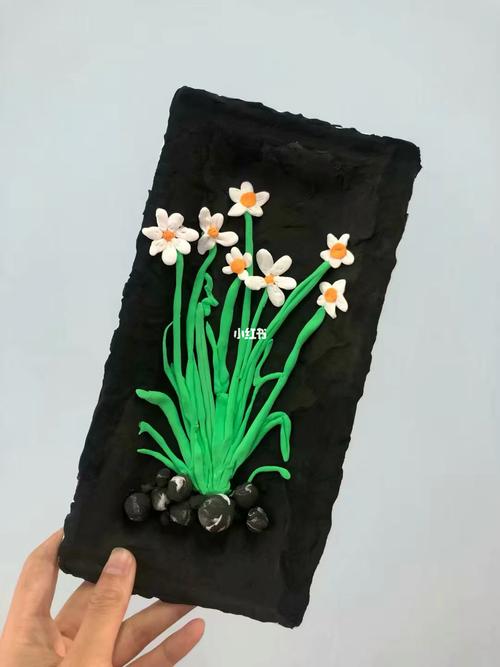 小学生手工 粘土兰花