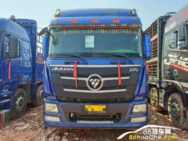 福田欧曼gtl 前四后八9.6米高栏货车货车