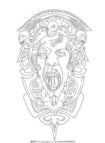 古典图腾花饰图案其他装饰红动手机版 中国元素图腾 蒙古元素图腾