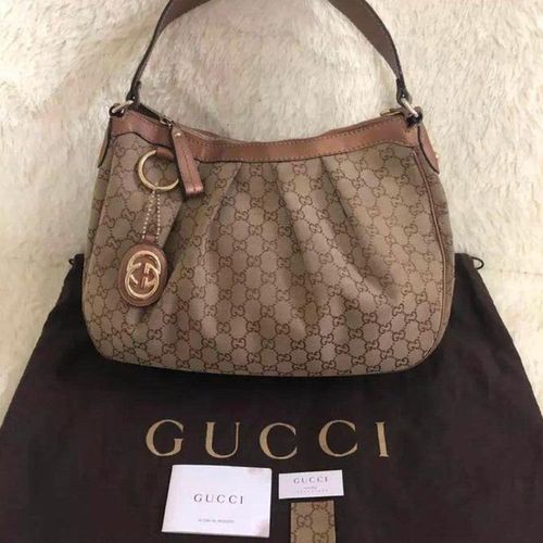 gucci 古驰经典老花女士手提包