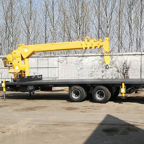 九麟新款6吨8吨10吨拖拉机平板随车吊 改装拖拉机吊车