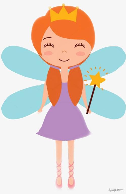 拿仙女棒花仙子魔法棒仙女棒花仙子可爱花仙子手绘卡通花仙子手绘白色